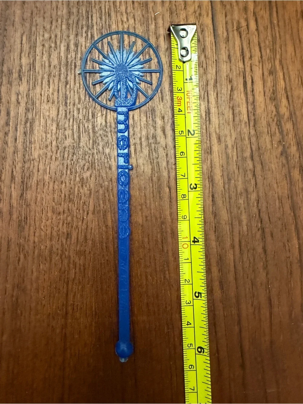 Vintage Americana Hotel New York City NY Blue Cocktail Stir Swizzle Stick